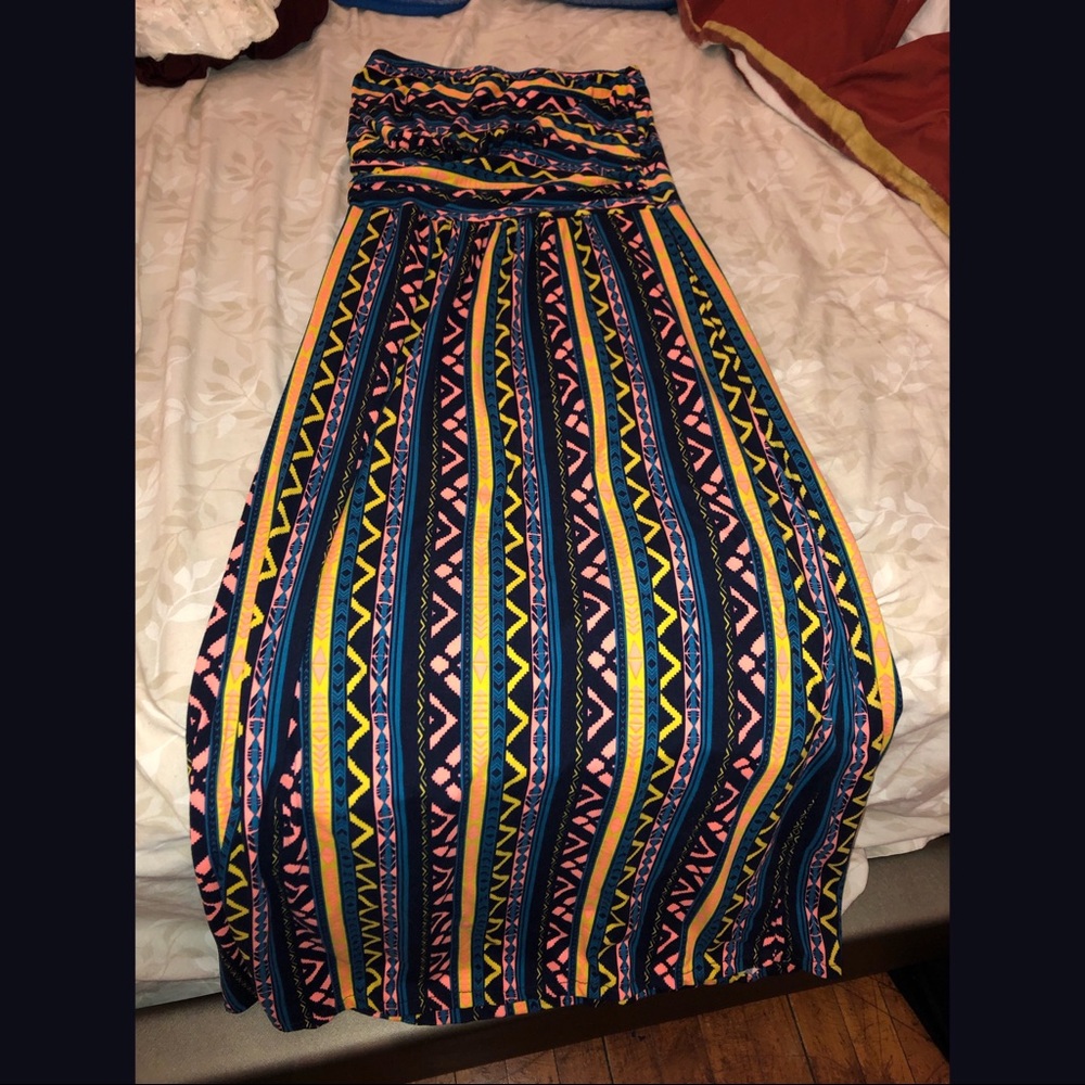 Long Strapless Dress